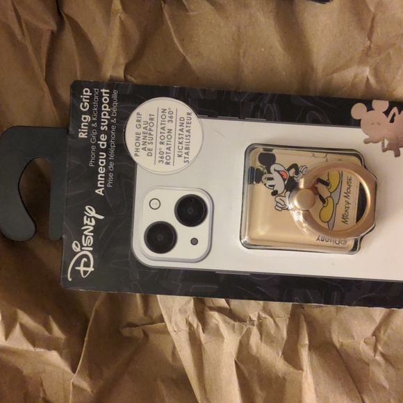Disney Ring Clip Phone Grip & Kickstand 360° Rotation Mickey Mouse Disney NWT - Picture 2 of 8